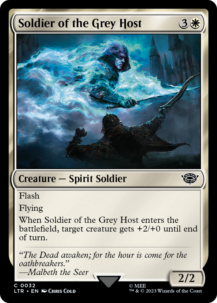 Soldier of the Grey Host (LTR-032) - The Lord of the Rings: Tales of Middle-earth - Game Nerdz Soldier of the Grey Host (LTR-032) - The Lord of the Rings: Tales of Middle-earth - Game Nerdz