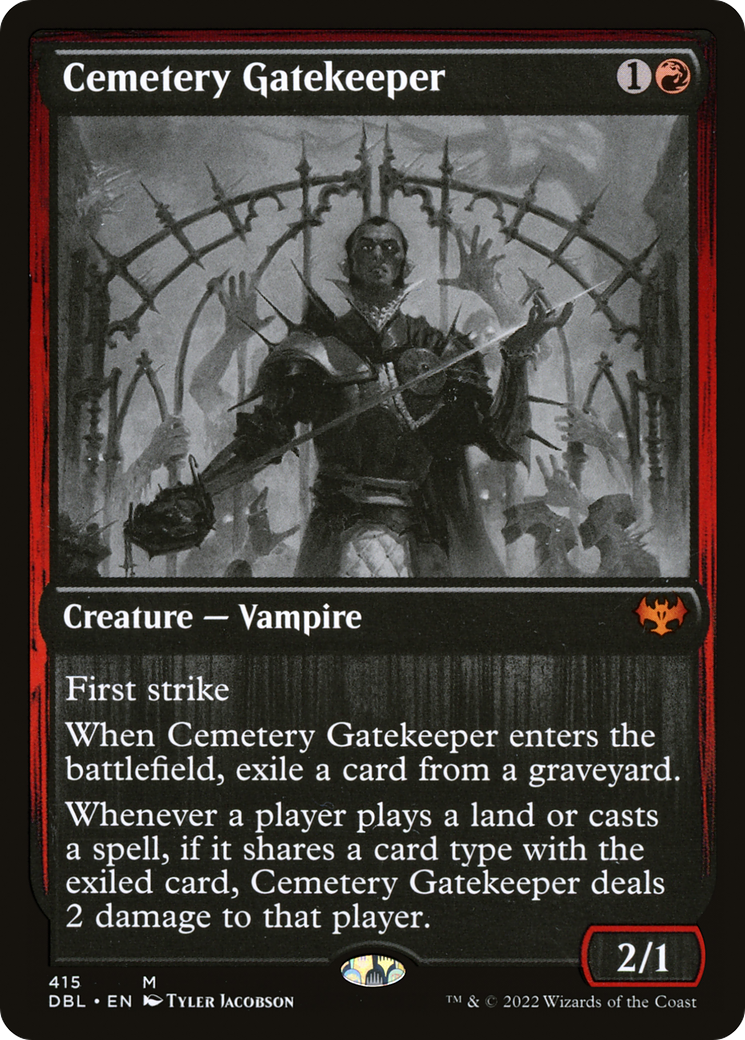 Cemetery Gatekeeper [Innistrad: Double Feature] Heavily Played