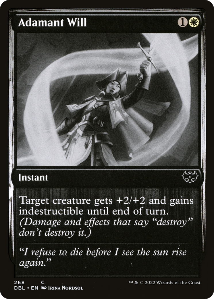 mtg adamant cards Will Print #(Damage and effects that say destroy dont destroy it.) # Daghatar the Adamant (RU) -