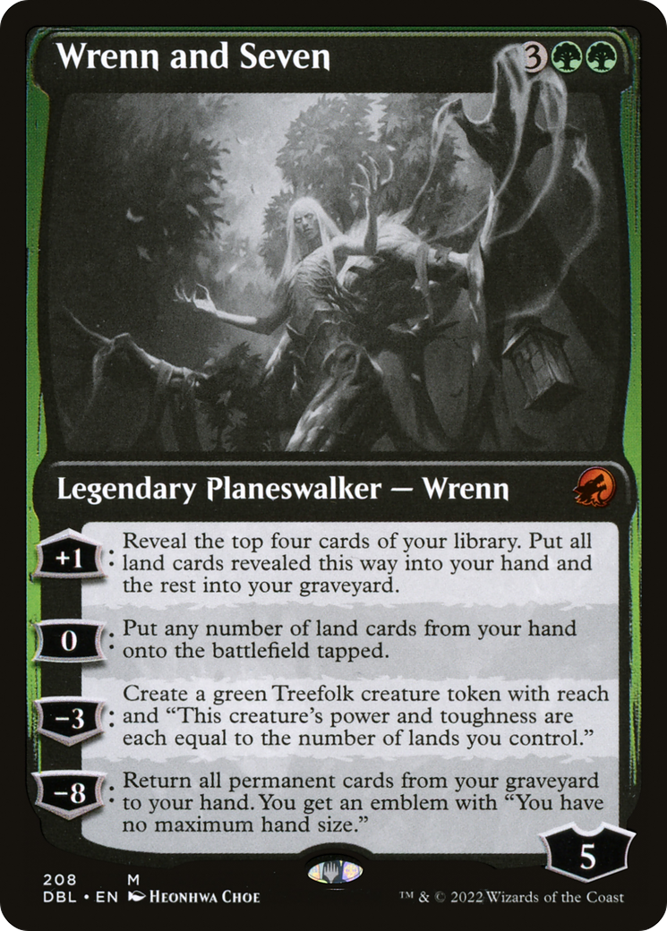 double feature mtg card list Wrenn and Seven (DBL-208) - Innistrad: Double Feature Foil