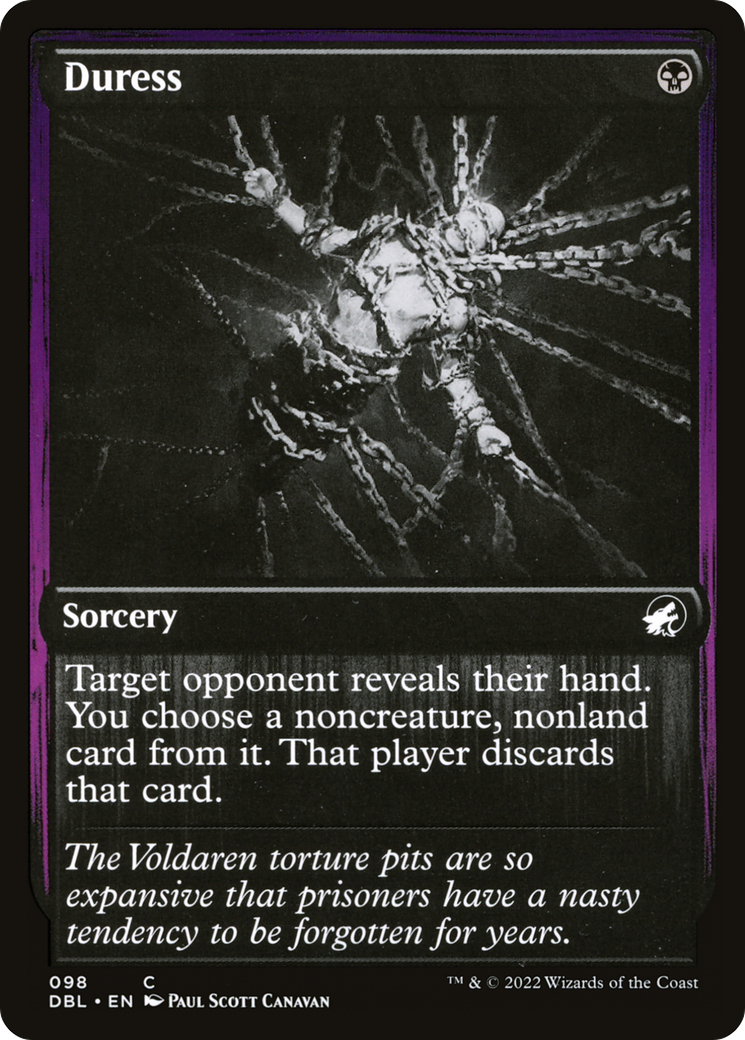 duress mtg card That player discards that card Magic The Gathering Assorted Promo