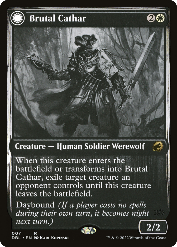 Brutal Cathar // Moonrage Brute (DBL-007) - Innistrad: Double Feature: (Double Faced Transform) - Game Nerdz Brutal Cathar // Moonrage Brute (DBL-007) - Innistrad: Double Feature: (Double Faced Transform) - Game Nerdz