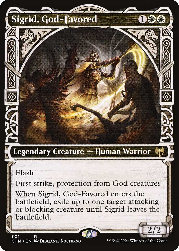 Sigrid, God-Favored (KHM-301) - Kaldheim: (Showcase) - Game Nerdz