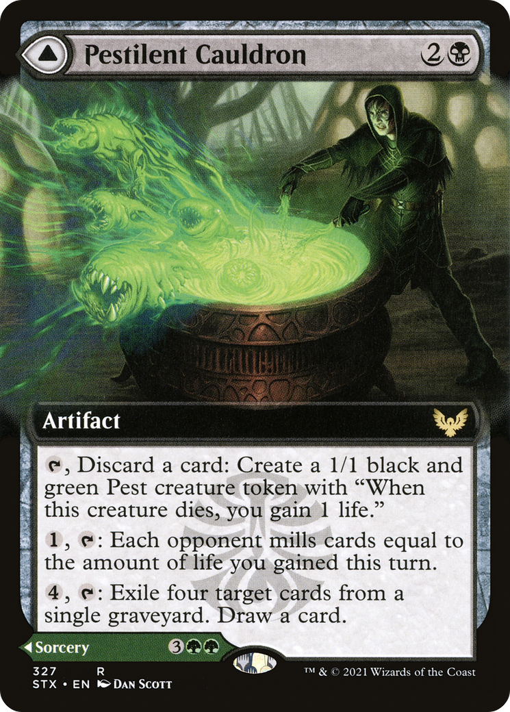 Pestilent Cauldron // Restorative Burst (STX-327) - Strixhaven