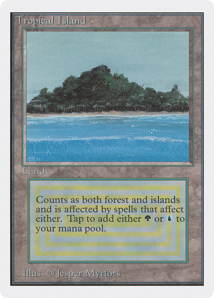 MTG Tropical  ② Tropical Island (2ED-284) - Unlimited Edition - Game Nerdz