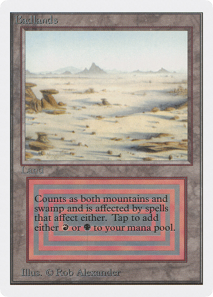 mtg Badlands デュアルランド Badlands (2ED-278) - Unlimited Edition - Game Nerdz