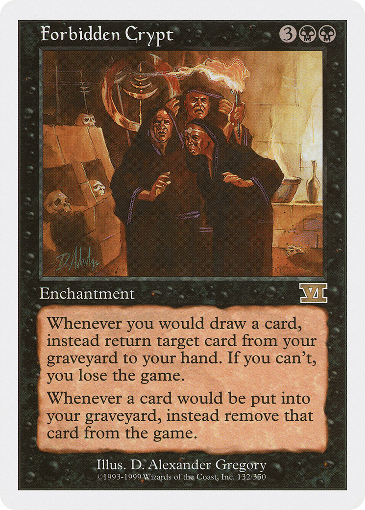 Forbidden Crypt (6ED-132) - Classic Sixth Edition - Game Nerdz