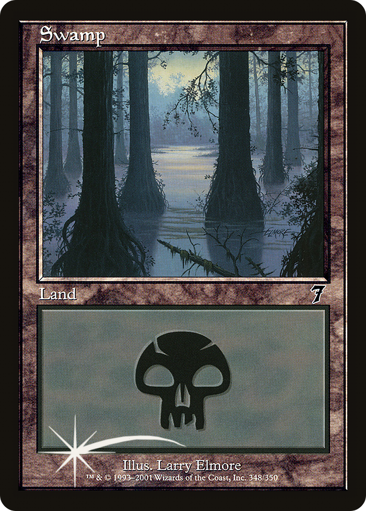 Swamp (7ED-348☆) - Seventh Edition Foil - Game Nerdz