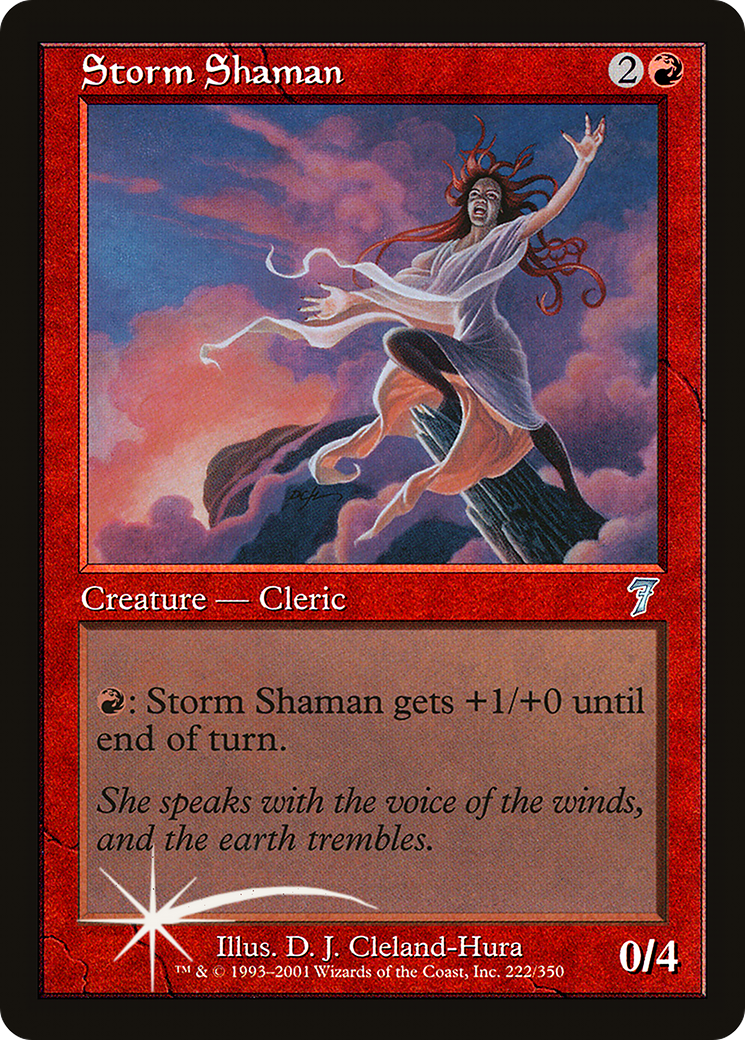Storm Shaman (7ED-222) - Seventh Edition Foil - Game Nerdz