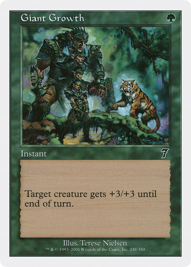 Giant Growth (7ED-248) - Seventh Edition - Game Nerdz