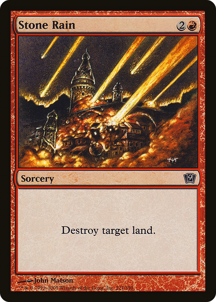 Stone Rain (9ED-221☆) - Ninth Edition Foil - Game Nerdz