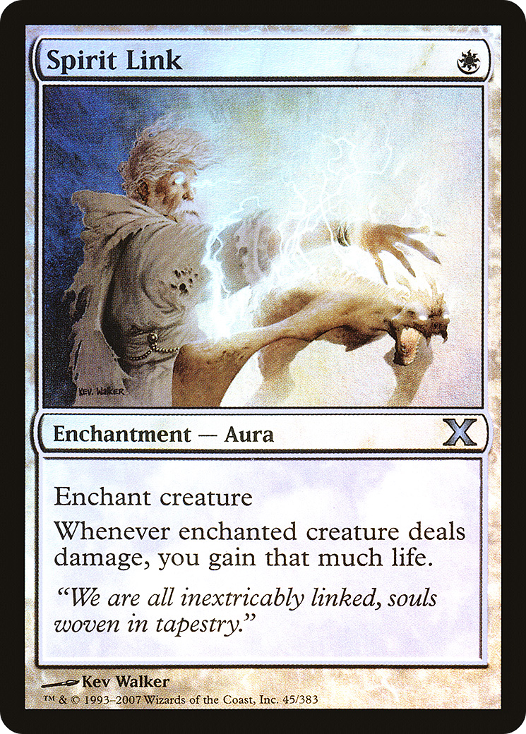 Spirit Link (10E-45) - Tenth Edition Foil - Game Nerdz Spirit Link (10E-45) - Tenth Edition Foil - Game Nerdz