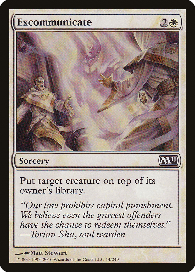 Excommunicate (M11-014) - Magic 2011 - Game Nerdz