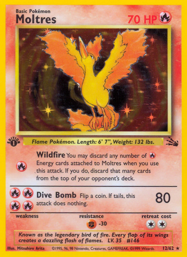 Moltres (27/62) [Fossil 1st Edition]