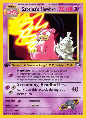 Sabrina's Slowbro 60/132 - Gym Heroes Unlimited - Game Nerdz