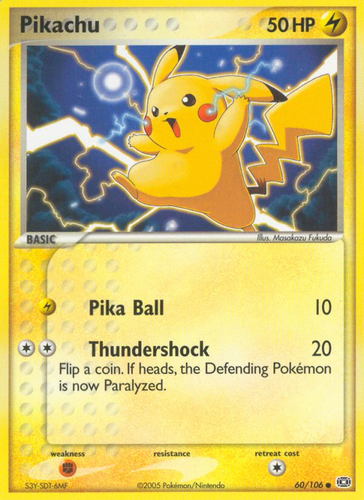 Pikachu 60/106 - Emerald - Game Nerdz