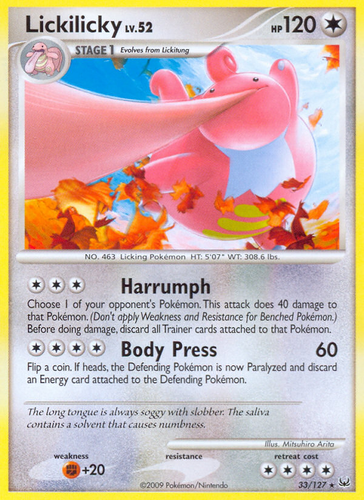 Lickilicky 33/127 - Platinum - Game Nerdz