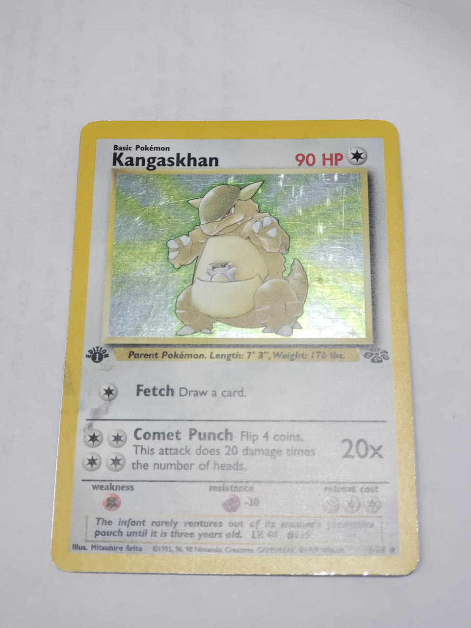 Pokemon Jungle 1st Edition Holofoil Card #5/64 Kangaskhan