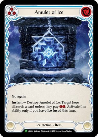Amulet of Ice (LGS064) Flesh and Blood: Promo Cards Cold Foil