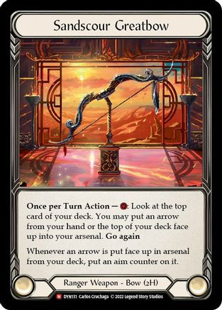 Sandscour Greatbow (DYN151) Dynasty Rainbow Foil - Game Nerdz