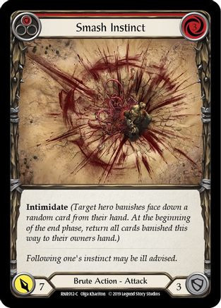 Smash Instinct (Red) (RNR012) Hero Deck: Rhinar 1st Edition - Game Nerdz