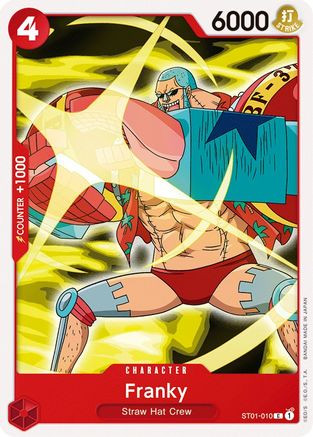 Franky (ST01-010) Starter Deck 1: Straw Hat Crew - Game Nerdz Franky (ST01-010) Starter Deck 1: Straw Hat Crew - Game Nerdz
