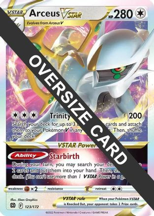 pokemon card 123 172 Arceus VSTAR 123/172 Brilliant Stars Colorless Retreat Cost Arceus VSTAR - 123/172 123