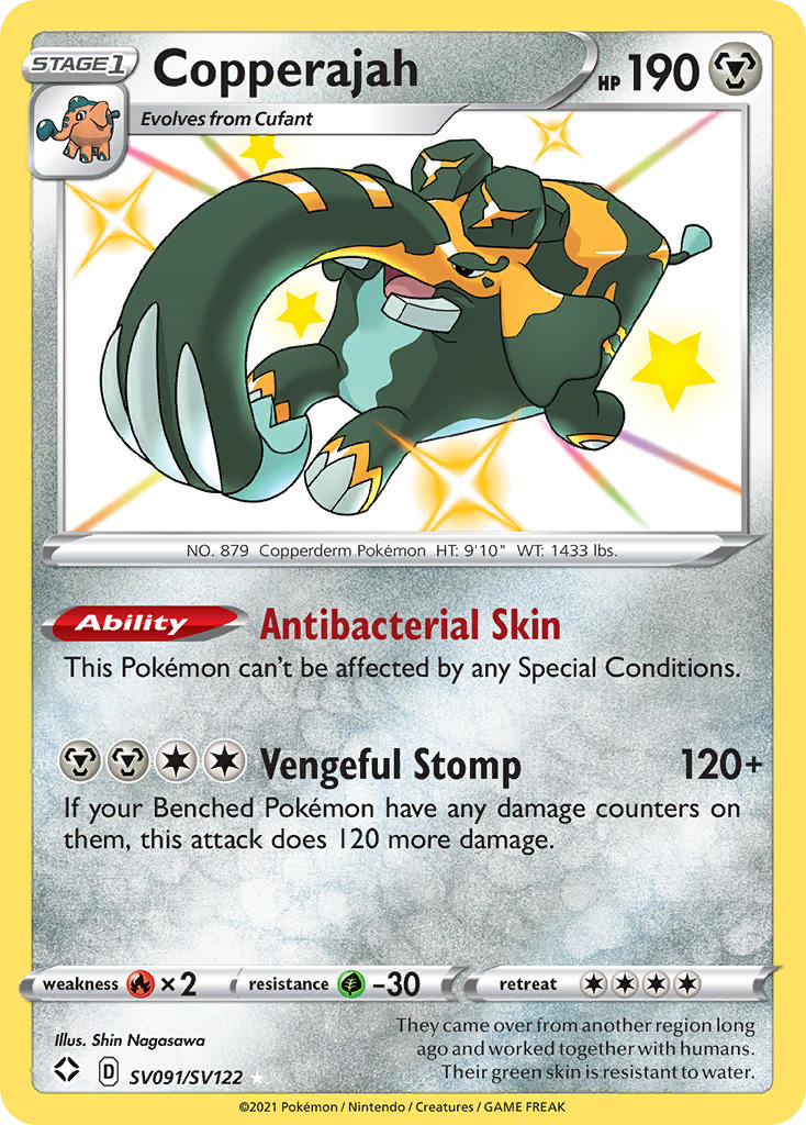 Copperajah SV091/122 - Shiny Vault Holofoil - Game Nerdz