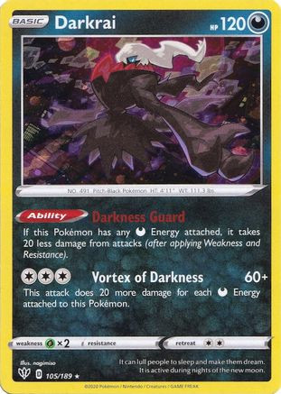 Darkrai-EX BW46/101 - BW Black Star Promos Holofoil - Game Nerdz
