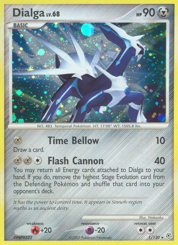 Dialga 1/130 - Diamond Pearl Holofoil - Game Nerdz