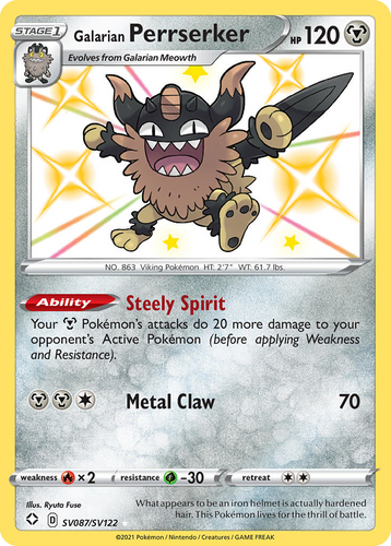 perrserker pokemon card galarian 401 Games Canada - Galarian Perrserker V Weakness Fire 2 Resistance Grass Perrserker Card Prices & Value