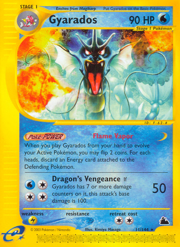 Gyarados 11/144 - Skyridge Reverse Holofoil - Game Nerdz