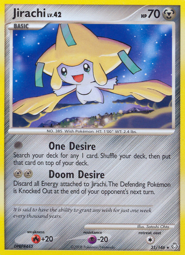 shiny jirachi pokemon card pokemon Legends Awakened Jirachi Normal / Moderately Played