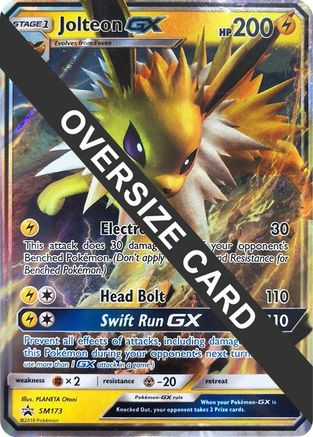Jolteon GX - SM173 (SM Black Star Promo) SM173 - Jumbo Cards Holofoil -  Game Nerdz