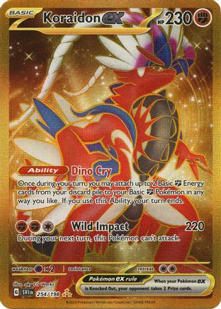 Koraidon ex - 254/198 254 - SV01 Scarlet Violet Base Set Holofoil