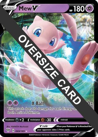 Mew V - 069/189 69 - Jumbo Cards Holofoil - Game Nerdz