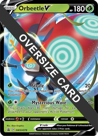Orbeetle V - SWSH078 SWSH078 - Jumbo Cards Holofoil - Game Nerdz