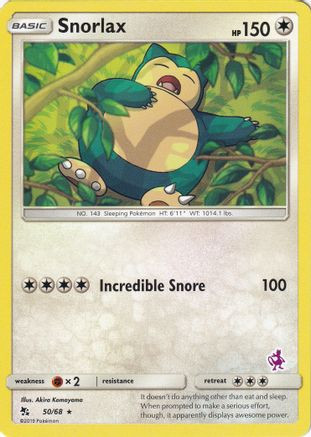 Snorlax - 50/68 (Mewtwo Stamped) 50 - Battle Academy - Game Nerdz