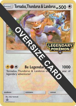 JUMBO LEGENDARY POKEMON Reshiram Zekrom & Kyurem OVERSIZED Promo Card 2018