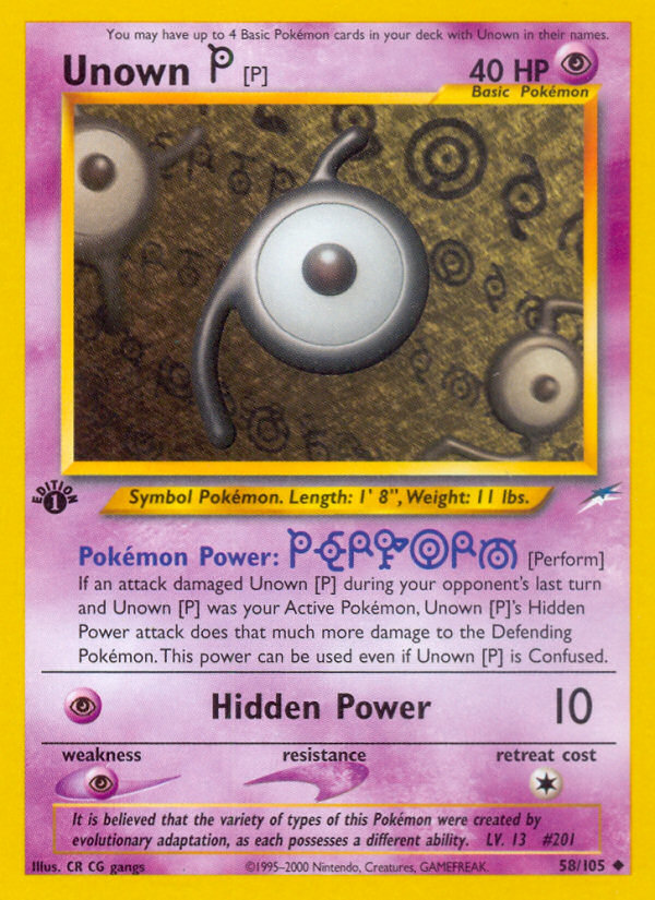 Unown [N] 50/75 - Neo Discovery 1st Edition - Game Nerdz