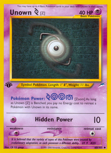 Unown [N] 50/75 - Neo Discovery 1st Edition - Game Nerdz