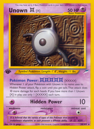 Unown I - Neo Discovery Unlimited - Pokemon