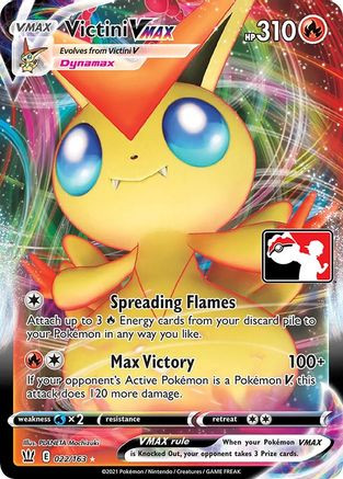 Victini VMAX 22 - Prize Pack Series Cards Holofoil - Game Nerdz