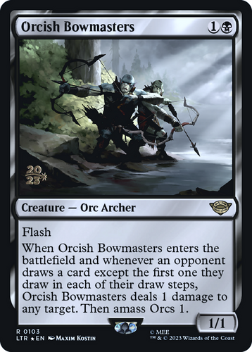 k*z様 Orcish Bowmasters クリーチャー Orcish Bowmasters (Prerelease) (The Lord of the Rings