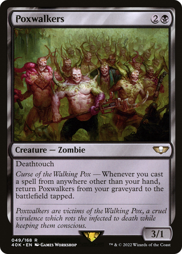 k*o様 ポクスウォーカー　Poxwalkers クリーチャー ゾンビ 3枚セッ ca79cd21-daaa-4a1c-bab5-