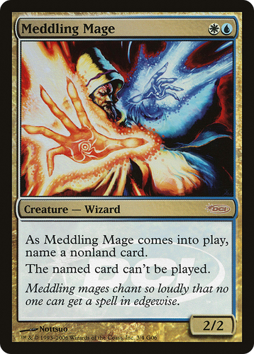 Meddling Mage (JDG-003) - Judge Gift Cards 2006 Foil - Game Nerdz