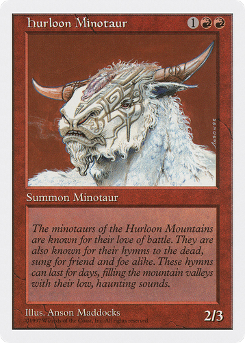 HARRY　MINOTAUR Hurloon Minotaur (5ED-240) - Fifth Edition - Game Nerdz
