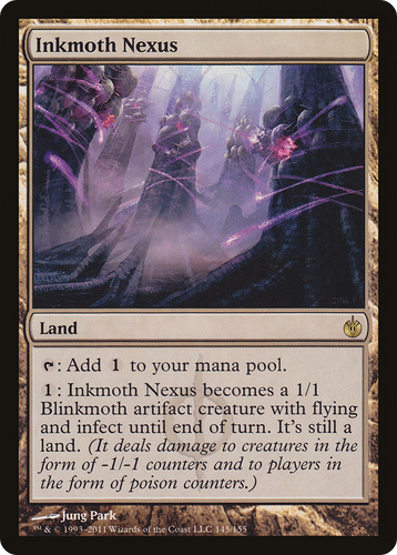 墨蛾の生息地/Inkmoth Nexus   MBS日本語4枚セット Inkmoth Nexus | Mirrodin Besieged | Star City Games