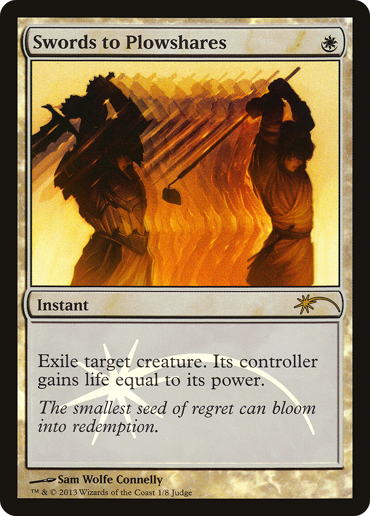 アメリカ通販ファッション (J13-001) Plowshares to Swords - Foil 2013 Cards Gift Judge マジック：ザ・ギャザリング