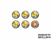 Infinity: Yellow TOCamo Tokens (6) 